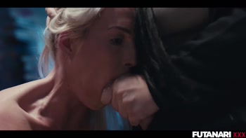 Lovita Fate's Futanari Frenzy: Possessed Babe Facefucks Blonde in Shemale Roleplay