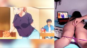 reaccionando a hentai de hermanastra tetona con culo jugoso, psd me encanto