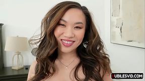 Little Asian Princess Kimmy Kimm gets a big creampie