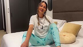 Horny Latina Girl Came Back From Her Gym And Wants To Fuck With Me To Blow Off Steam