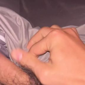 Young Asian masterbate cock quietly so family cannot hear.