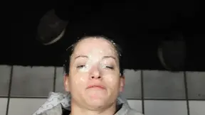 Shes cvered with big loads