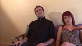 Hot and horny redhead fingers her pussy