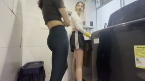 My best friend and I are hiding a secret in the laundromat