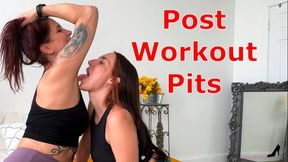 Post Workout Pits - Cadence Luxxx And Autumn Bodell Sweaty Armpit Worship with Armpit Smelling And Armpit Licking MP4