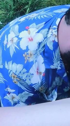 Risky Public BJ -we Almost Got Caught
