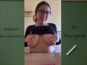 PROFESORA CACHONDA SE FOLLA EN CLASE