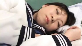 Asian college gets her pussy fingered by straight guy with small dick