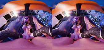 Tali X Shepard - POV Futanari Missionary Mornings