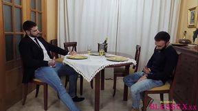 Straight friends party