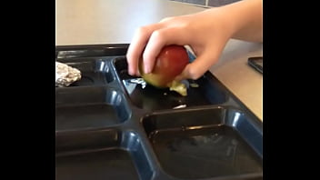 teen buddy publicly humiliates fruit with his sexhands