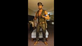 Kenniejai Strips and Dances in Leather