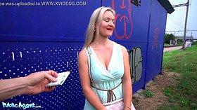 Public agent gigantic tits blonda lily fun screwed behind train station