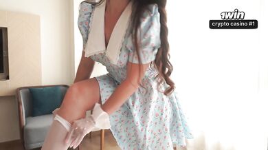 Perfect 60s Wife" Oiled Lingerie Ride — Passionate Finish POV