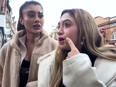 Filthy sluts walking in public with cum on their faces
