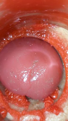 Cum Big Load Sperm. Excellent internal camera. 4K   Clip 1