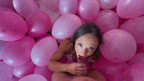 Ethan Comes Home to Bella Lost in Love Among 400 Pink Balloons