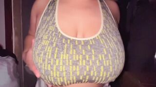 Slow motion titty drop