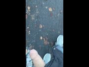 Walking outside with my cock out