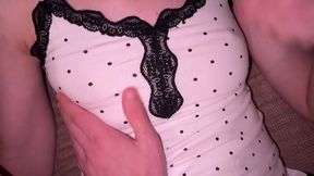 Stepbrother's wife squirting after orgasm, I fucked her tight pussy