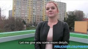 ”Redhead Banged Over a Car”