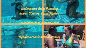 Underwater Belly Punching Sasha vs Luna wmv