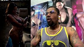 thicc fat booty ass latina girl with a long hard transgender cock cumming hard all over herself, ai generated