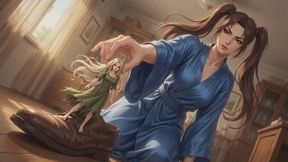 Giantess Stories #4: Gentle Awakening in Chestnut Tails