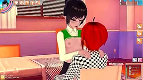 Brunette Stuns with Fiery Blowjob Action in Hot Koikatsu 3D Encounter