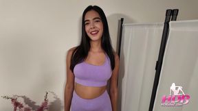 216 - 1 Sexy girl cheats on boyfriend and fucks for creampie
