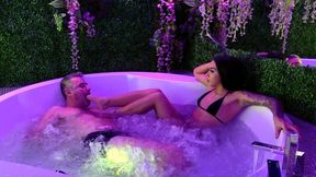 ANGEL - This is how I enjoy bathing - Foot worship and foot gagging in the Jacuzzi