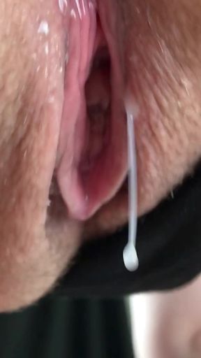 Thrilling moment from &quot;Compilation of close-ups of swollen throbbing anus and pissing pussies. Does it turn you on?&quot;