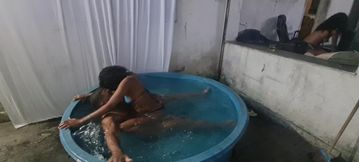 Sex with Mulatto Myllena Rios in the Pool