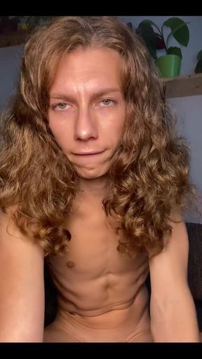Hot French Twink Jerk off in Front of the Camera