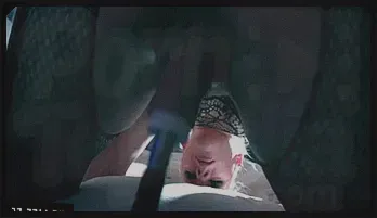 Emily B. in Sex Machine: Blonde Pigtails & Fishnet Bodysuit