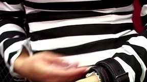 kate jones takes hard anal in striped outfit before facial