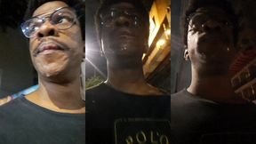 a cara toda gozada andando na rua