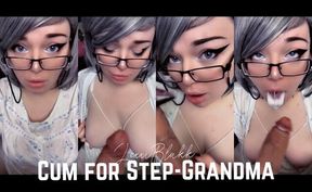 Cum for Step-Grandma