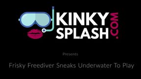 Frisky Freediver Sneaks Underwater To Play