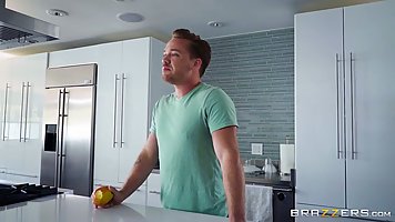 Two dirty blonde sluts, Eva Notty and Bridgette B are having a wild threesome, in the bedroom