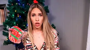 Young blonde begs stepdad for car keys and ends up sucking his cock to get her damn way
