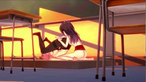 Futanari student teacher handjob