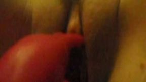 Closeup nice dildo masturbation video with my sexy wife