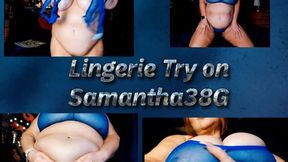 New Lingerie Try on vid with Busty Milf Samantha 38g