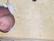 Sissy Emma has quick hands free milking on new fuck machine bench