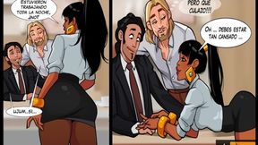 Chel Gets Fucked By Her Bosses To Receive A Raise - Bosses With Benefit