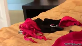 Sultry Dark-Skinned Nyomi Banxxx Eagerly Awaits Her Lover's Arrival for Passionate Sex