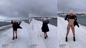 video d exhibition devant le pont qui menait a notre ileil faisait tout de...