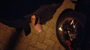 With a Hard Penis in Public