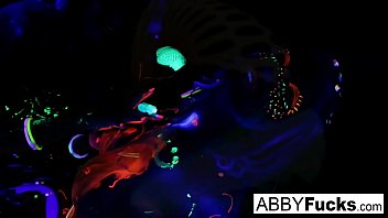 Black Light Rainy Night with Abigal Mac &amp_ Ava Addams!